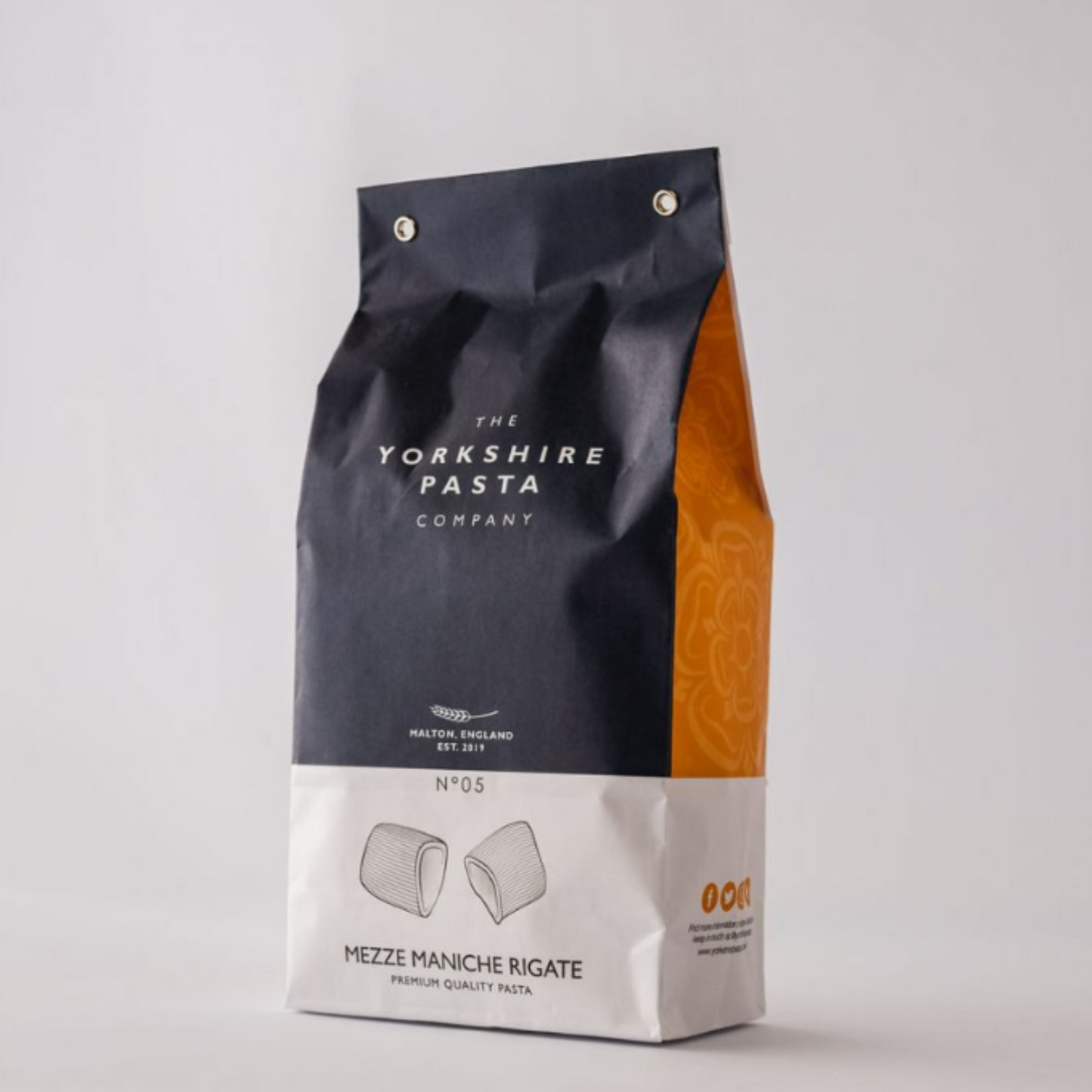 The Yorkshire Pasta Co No.05 Mezze Maniche Rigate 500g