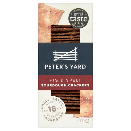 Peter's Yard Fig & Spelt Sourdough Crackers 100g